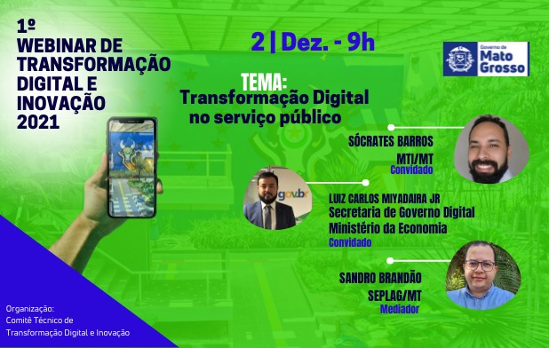 Transformação Digital no serviço público é tema de Webinar