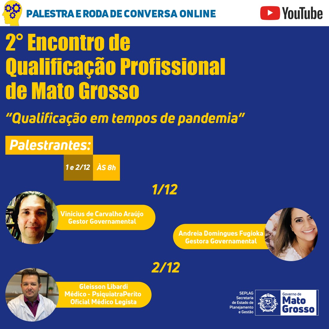 Gestão por competência, inovação e saúde mental são temas de palestras do 2º Encontro de Qualificação Profissional de MT