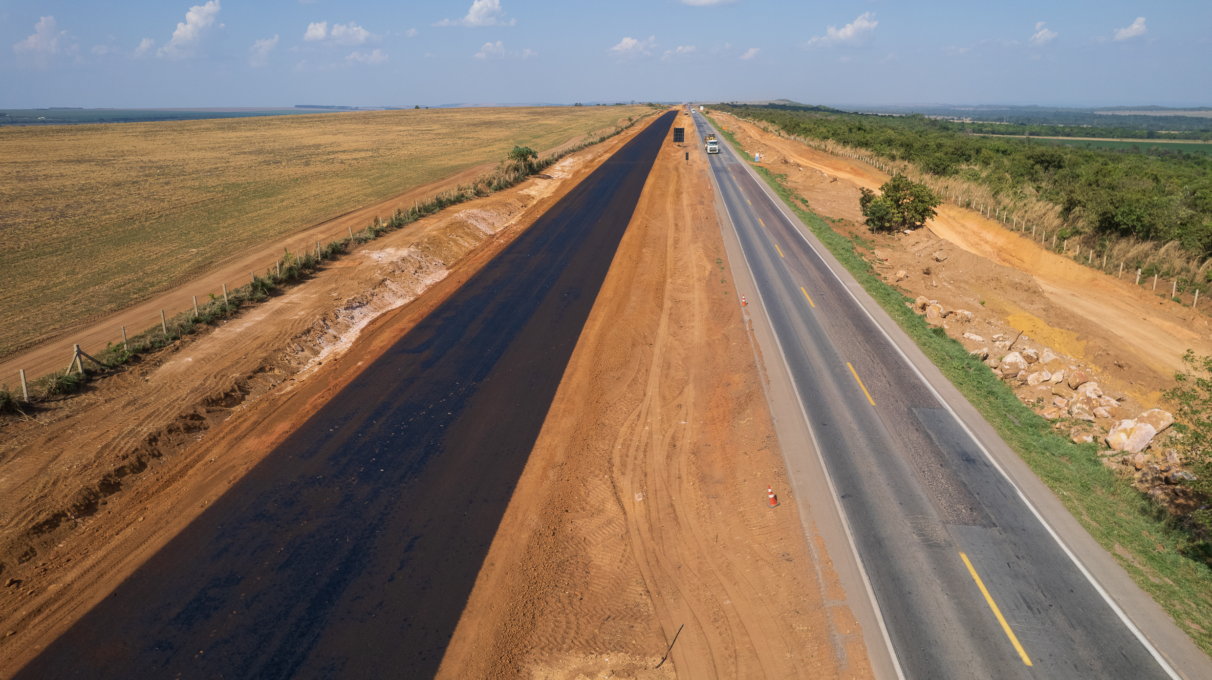 Duplicação da BR-163 avança em cerca de 30 KM entre Diamantino e Nova Mutum