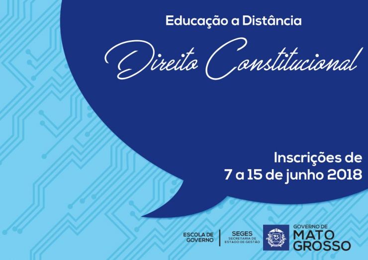 Escola de Governo abre inscrições para curso de Direito Constitucional em EaD