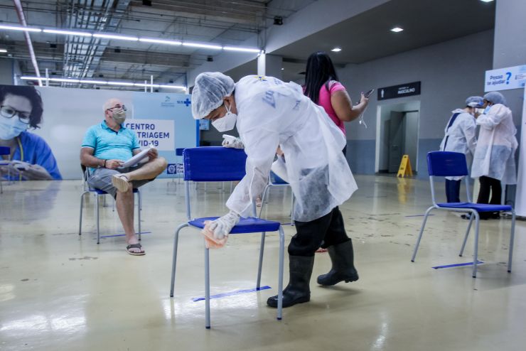 Centro de Triagem Covid-19 aumenta o número de senhas distribuídas para atendimento