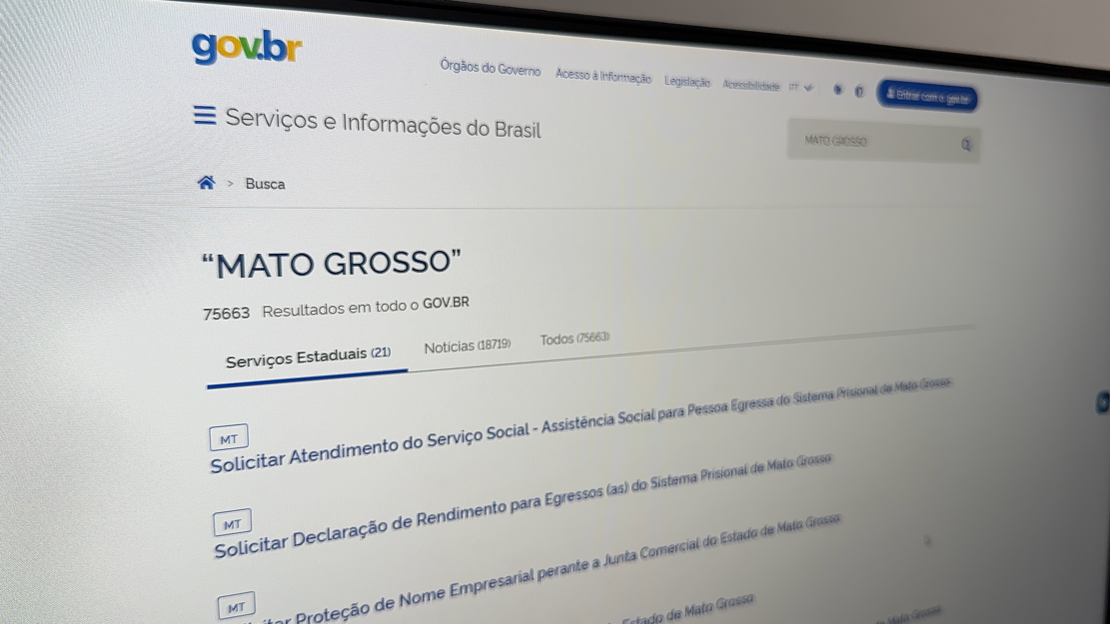 Portal de serviços do Governo de MT passa a ser integrado ao Gov.Br