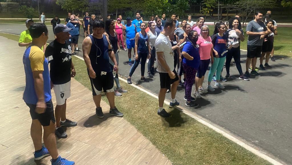 Seplag promove treino coletivo no Parque das Águas em alusão ao Dia Nacional de Combate ao Tabagismo