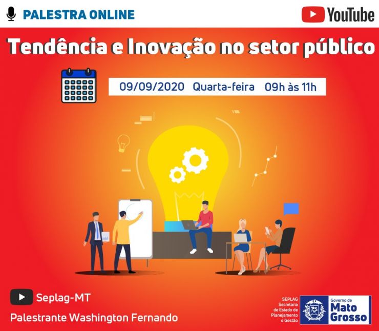 Palestra on-line aborda inovação e tendência no setor público