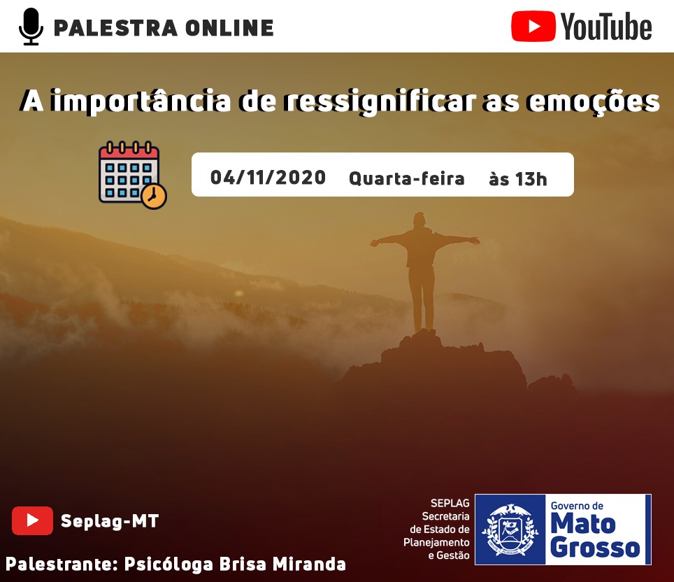 Palestra online aborda a importância de ressignificar as emoções