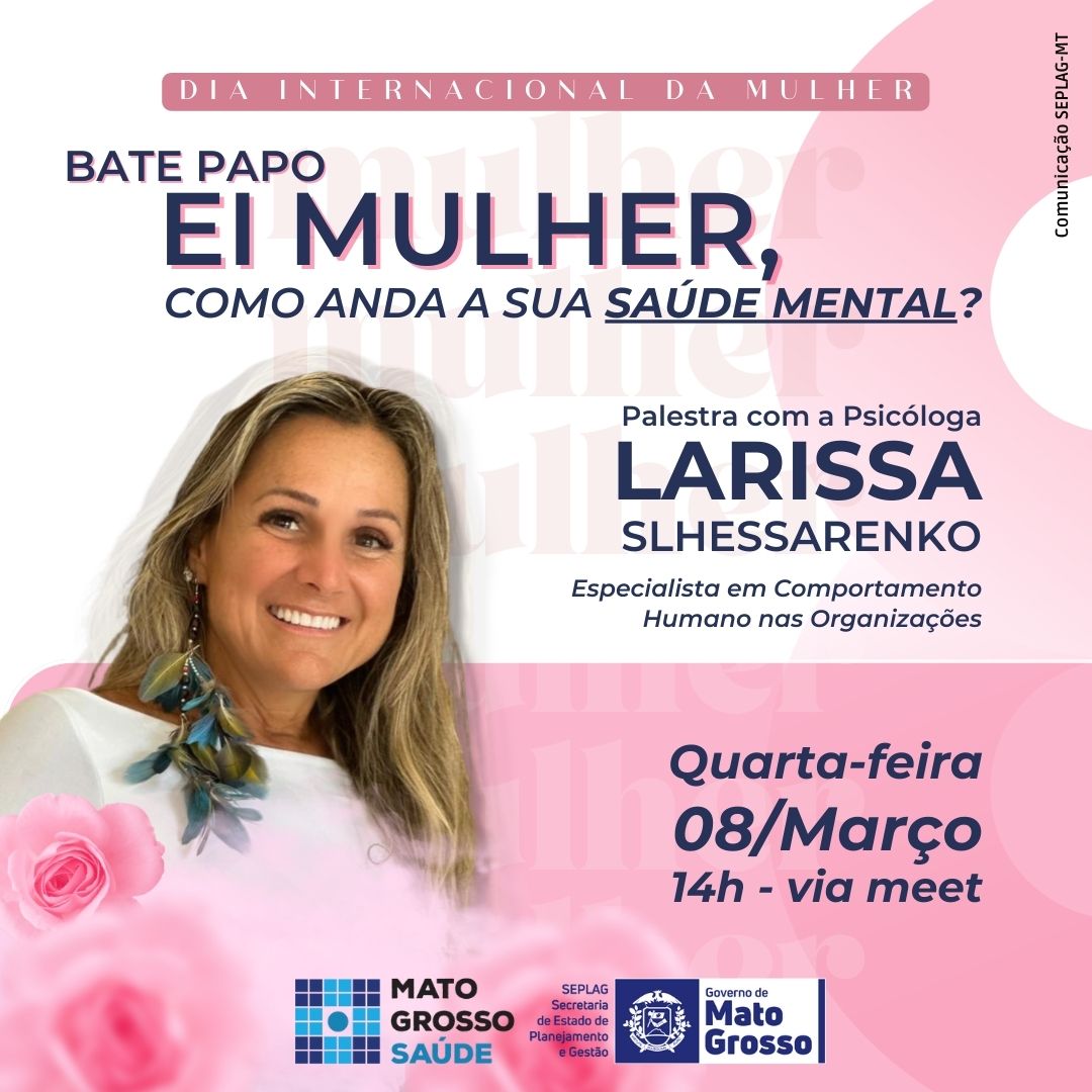 Seplag realiza palestra sobre saúde mental da mulher