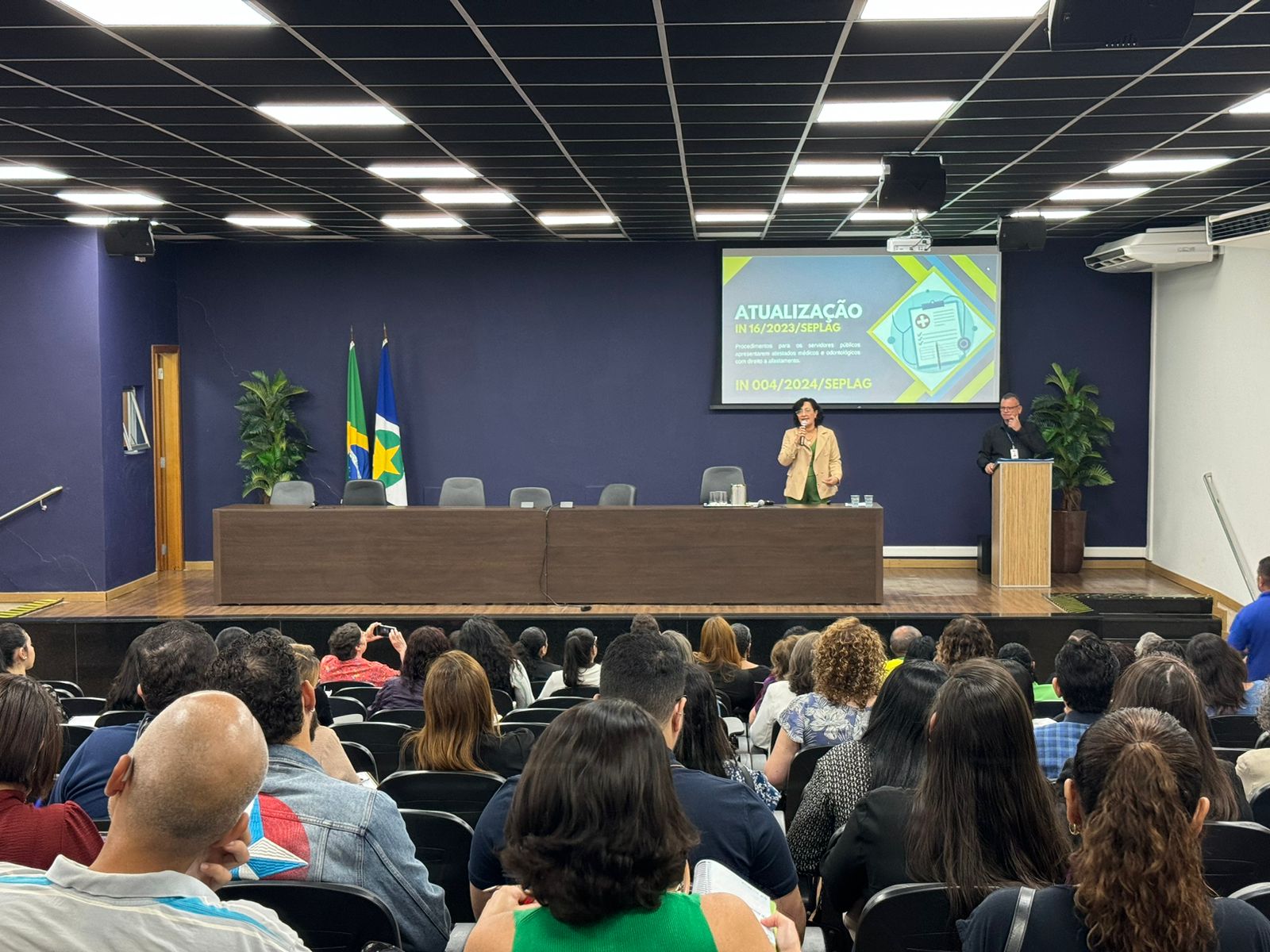 Seplag realiza capacitação que enfatiza os prazos para apresentação de atestados médicos e a readequação funcional dos servidores