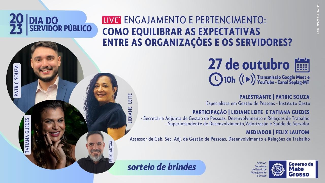 Seplag realiza live em comemoração ao Dia do Servidor Público