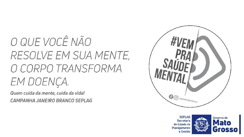 Seplag realiza campanha sobre saúde mental