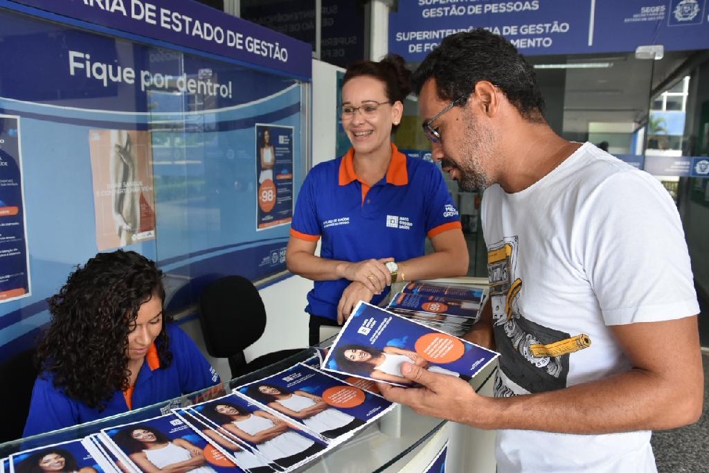 Posto itinerante do Mato Grosso Saúde faz sua primeira parada na Seplag